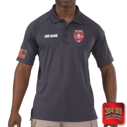 "UPPER LAUREL FIRE-RESCUE" (EMBROIDERY) PERFORMANCE SHORT SLEEVE POLO TECH