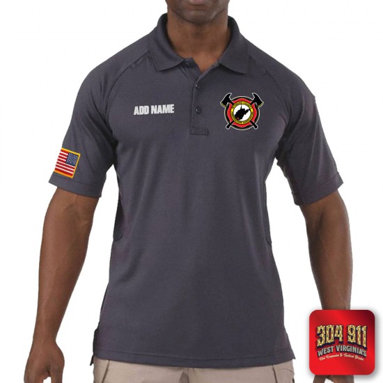 "WYOMING COUNTY FIREFIGHTERS ASSOCIATION" (EMBROIDERY) PERFORMANCE SHORT SLEEVE POLO TECH