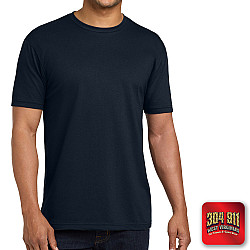"MULLENS FIRE DEPARTMENT" (NAVY) Next Level Apparel® Adult CVC Sueded Tee