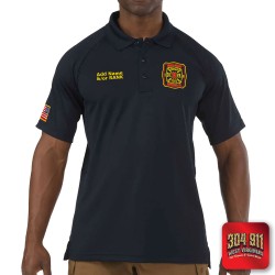 "DEKALB COUNTY FIRE STATION 18" (EMBROIDERY) PROFESSIONAL SHORT SLEEVE POLO