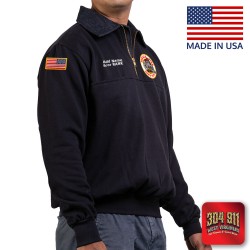 "DEKALB COUNTY STATION 8" GAME - The OG-Firefighter's Job Shirt (NAVY) (USA MADE)
