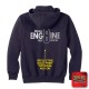 "DEKALB COUNTY STATION 8" NAVY - GAME - The Hooded Work Shirt (EMBROIDERED)