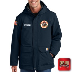 "DEKALB COUNTY STATION 8" (NAVY) Carhartt® Super Dux™ Insulated Hooded Coat