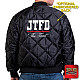 "JACKSON TRAIL FIRE DEPARTMENT" GAME - The Ladies Fit Bravest Diamond Quilt Jacket (NAVY)