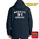 "JACKSON TRAIL RESCUE ENGINE 91" (NAVY) Carhartt® Super Dux™ Insulated Hooded Coat