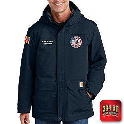 "JACKSON TRAIL RESCUE ENGINE 91" (NAVY) Carhartt® Super Dux™ Insulated Hooded Coat
