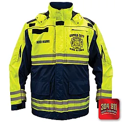 "SOPHIA CITY FIRE & EMS" GAME - HIGH VIZ RESCUE JACKET PARKA (NAVY)