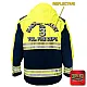 "HACKER VALLEY FIRE DEPARTMENT" GAME - HIGH VIZ RESCUE JACKET PARKA (NAVY)