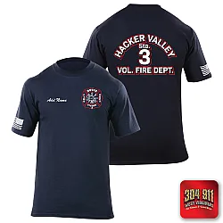"HACKER VALLEY FIRE DEPARTMENT" 5.11 STATION WEAR SHORT SLEEVE T-SHIRT