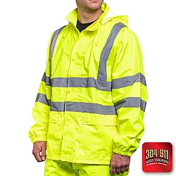 "BLANK" GAME - The Econo HiVos Rain Jacket (NEON LIME)