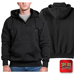 "BLANK" GAME - The Hooded Work Shirt (BLACK)