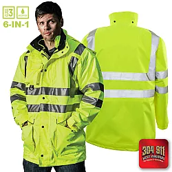 "BLANK" GAME - The 6 in 1 Jacket (NEON LIME)