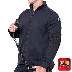 "BLANK" GAME - The Next-Gen Full-Zip Job Shirt (NAVY)