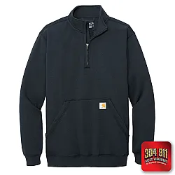 "BLANK" NEW NAVY Carhartt® Midweight 1/4-Zip Mock Neck Sweatshirt