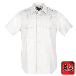 "BLANK" 5.11 - TWILL PDU® CLASS A SHORT SLEEVE SHIRT (WHITE)