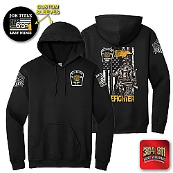 "BELINGTON VOL. FIRE DEPARTMENT - FIREFIGHTER" Gildan® - Heavy Blend™ Hooded Sweatshirt