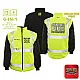 "JUNIOR VOLUNTEER FIRE DEPARTMENT" GAME - The 6 in 1 Jacket (NEON LIME)