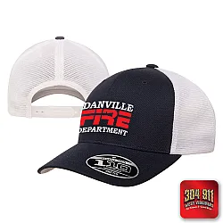 "DANVILLE VOL FIRE DEPARTMENT" NAVY/WHITE Flexfit 110® Adult Adjustable Mesh Cap