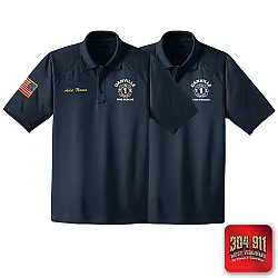 "DANVILLE VOL FIRE DEPARTMENT" (EMBROIDERY) CornerStone® - Select Snag-Proof Tactical Polo (NAVY)