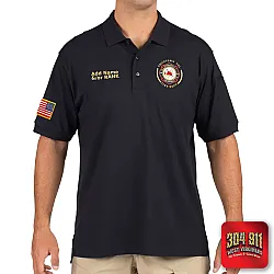 "PRICETOWN VOLUNTEER FIRE DEPARTMENT" TACTICAL JERSEY SHORT SLEEVE POLO (NAVY)