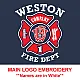 "WESTON FIRE DEPARTMENT" 5.11 JOB SHIRT 1/4 ZIP 2.0 (NAVY)