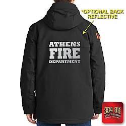 "ATHENS FIRE DEPARTMENT" (BLACK) Carhartt® Super Dux™ Insulated Hooded Coat