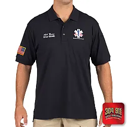 "BLUEFIELD WV RESCUE SQUAD" (EMBROIDERY) UTILITY SHORT SLEEVE POLO (NAVY)