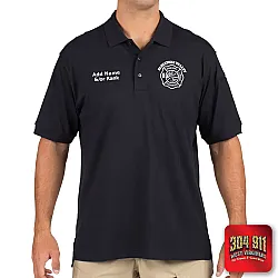 "BLUESTONE VALLEY VOL FIRE DEPT" TACTICAL JERSEY SHORT SLEEVE POLO (NAVY)