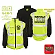 "MATOAKA FIRE DEPARTMENT" GAME - The 6 in 1 Jacket (NEON LIME)
