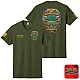 "MATOAKA ENGINE-641" SCREEN PRINT ON MILITARY GREEN WORK T-SHIRT