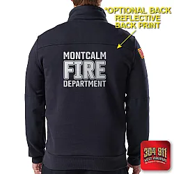 "MONTCALM FIRE DEPARTMENT" (NAVY) WATER-REPELLENT JOB SHIRT 2.0