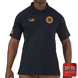"CRAIGSVILLE FIRE DEPARTMENT" (NAVY) PERFORMANCE SHORT SLEEVE POLO TECH