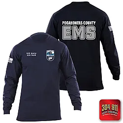 "POCAHONTAS COUNTY EMS" 5.11 STATION WEAR LONG SLEEVE T-SHIRT