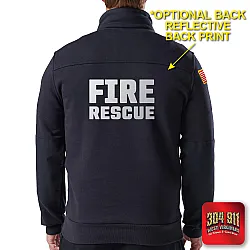 "SHAVERS FORK FIRE RESCUE" NEW NAVY Carhartt® Midweight 1/4-Zip Mock Neck Sweatshirt
