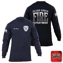 "CLEAR CREEK VOL FIRE DEPARTMENT" 5.11 STATION WEAR LONG SLEEVE T-SHIRT