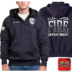 "CLEAR CREEK VOL FIRE DEPARTMENT" GAME - The Hooded Work Shirt (NAVY)