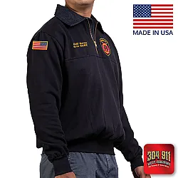 "MABSCOTT VOLUNTEER FIRE DEPARTMENT" GAME - The OG-Firefighter's Job Shirt (NAVY) (USA MADE)