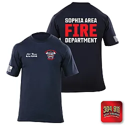 "SOPHIA AREA FIRE DEPARTMENT" 5.11 STATION WEAR SHORT SLEEVE T-SHIRT
