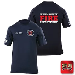 "LEADING CREEK VOLUNTEER FIRE DEPARTMENT" 5.11 STATION WEAR SHORT SLEEVE T-SHIRT