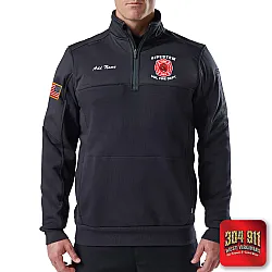 "PIPESTEM VOL FIRE DEPARTMENT" (NAVY) WATER-REPELLENT JOB SHIRT 2.0