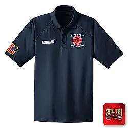 "PIPESTEM VOL FIRE DEPARTMENT" (EMBROIDERY) CornerStone® - Select Snag-Proof Tactical Polo (NAVY)