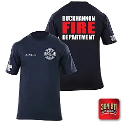 "BUCKHANNON FIRE DEPARTMENT" (VOLUNTEER GEAR) 5.11 STATION WEAR SHORT SLEEVE T-SHIRT