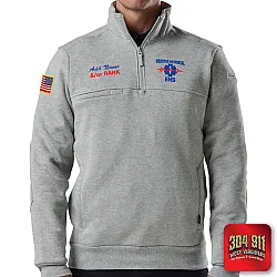 "WEBSTER MEMORIAL EMS" 5.11 JOB SHIRT 1/4 ZIP 2.0 (HEATHER GRAY)