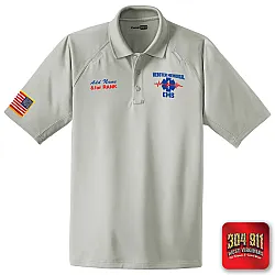 "WEBSTER MEMORIAL EMS" (EMBROIDERY) CornerStone® - Select Snag-Proof Tactical Polo (LT GREY)