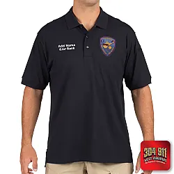 "BRENTON VOLUNTEER FIRE DEPARTMENT" TACTICAL JERSEY SHORT SLEEVE POLO (NAVY)