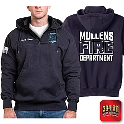 "MULLENS FIRE DEPARTMENT" GAME - The Hooded Work Shirt (NAVY)