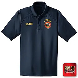 "OCEANA FIRE RESCUE" (EMBROIDERY) CornerStone® - Select Snag-Proof Tactical Polo (NAVY)