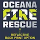 "OCEANA FIRE RESCUE" SCREEN PRINT ON NAVY WORK T-SHIRT
