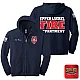 "UPPER LAUREL FIRE-RESCUE" NAVY GILDAN Heavy Blend™ Full-Zip Hooded Sweatshirt
