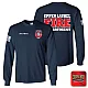 "UPPER LAUREL FIRE-RESCUE" NAVY SCREEN PRINTED LONG SLEEVE WORK T-SHIRT